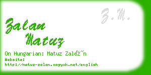 zalan matuz business card